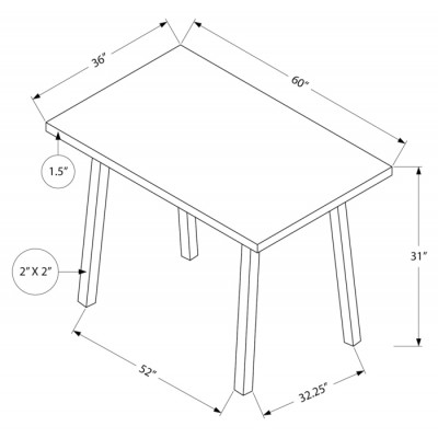 Table salle à manger 36"x60" I1136