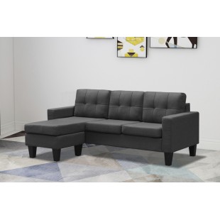 Sofa chaise longue T1228 (Gris)
