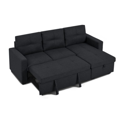 Sofa chaise longue T-1247 (Noir)