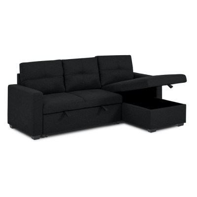 Sofa chaise longue T-1247 (Noir)