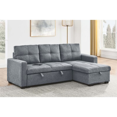 Sofa chaise longue T-1247 (Gris)