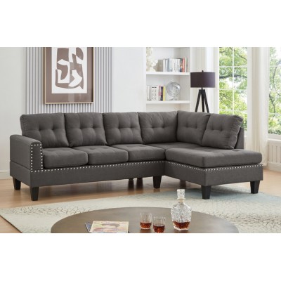 Sofa sectionnel reversible T1234 (Gris)