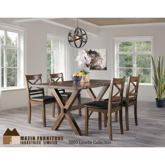 Ensemble table et quatre chaises Live Edge