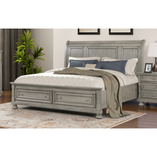 Lit Queen 60'' Charley (Gris)