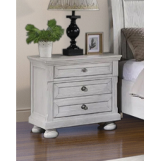 Table de chevet Charley (Blanc Antique)