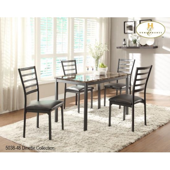 Ensemble table et quatre chaises Flannery