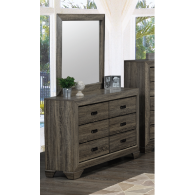 Bureau double avec miroir Jenna