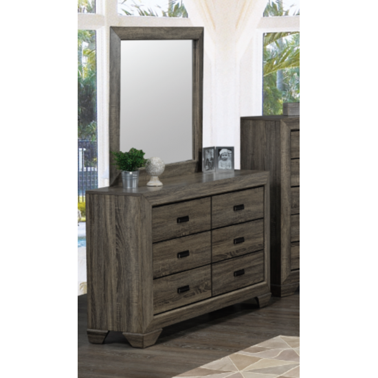 Bureau double avec miroir Jenna