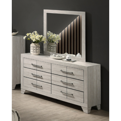 Bureau double avec miroir Katrina