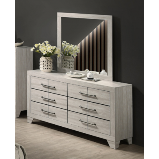 Bureau double avec miroir Katrina