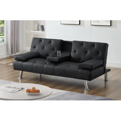 Divan-lit T1516 (Noir)