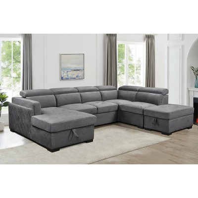 Sofa-lit avec chaise longue gauche IF-9090