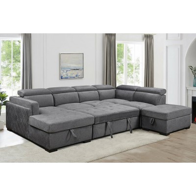 Sofa-lit avec chaise longue gauche IF-9090