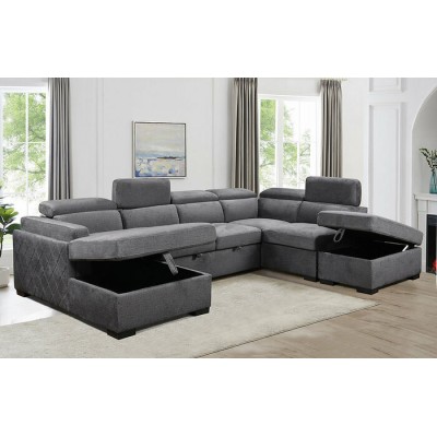 Sofa-lit avec chaise longue gauche IF-9090
