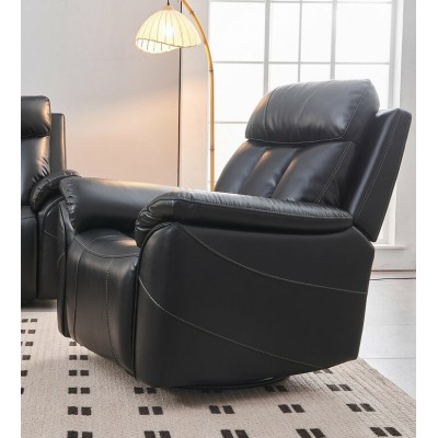 Fauteuil bercant et inclinable électrique avec appui-tete ajustable IF-8015 (Noir)