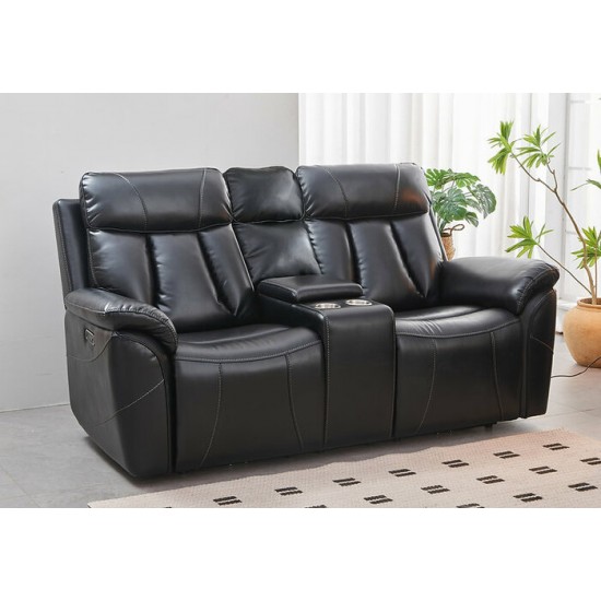 Causeuse inclinable électrique avec appui-tete ajustable IF-8015 (Noir)
