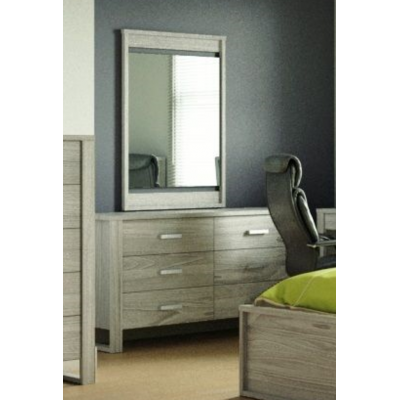 Bureau double avec miroir 5258 (Cendré)