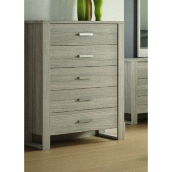 Commode 5 tiroirs 5258 (Cendré)