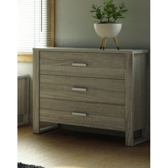 Commode 3 tiroirs 5258 (Cendré)