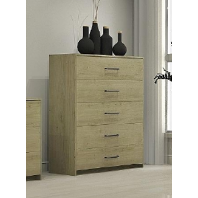 Commode 5 tiroirs 9058 (Cendré)