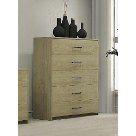Commode 5 tiroirs 9058 (Cendré)
