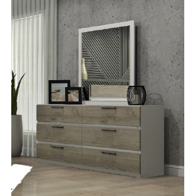 Bureau double 9490 (Blanc/Grisaille)