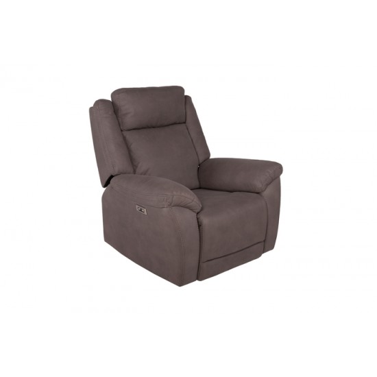 Fauteuil bercant, pivotant et inclinable électrique avec appui-tête ajustable 6535 (V02)