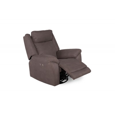 Fauteuil bercant, pivotant et inclinable électrique avec appui-tête ajustable 6535 (V02)