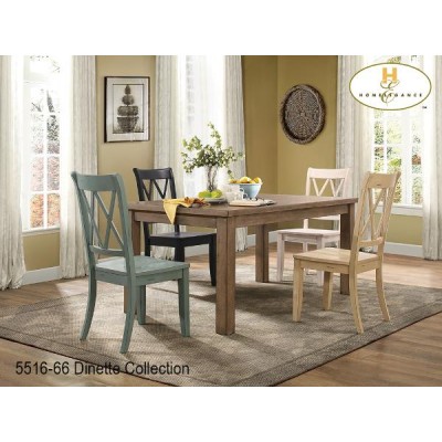 Ensemble table et quatre chaises Janina