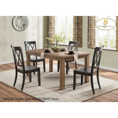 Ensemble table et quatre chaises Janina