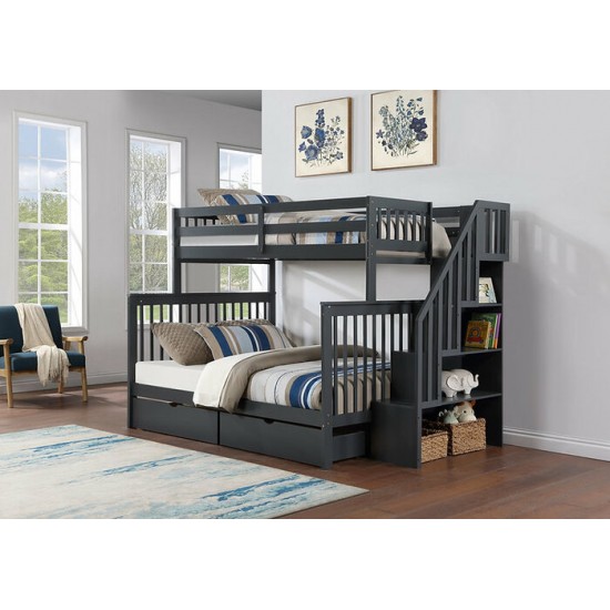 Lit superposé 39"/54" B-1851 (Gris)