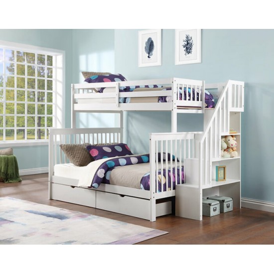 Lit superposé 39"/54" B-1852 (Blanc)