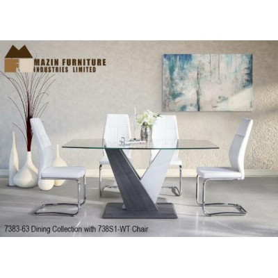 Ensemble table et quatre chaises Modern