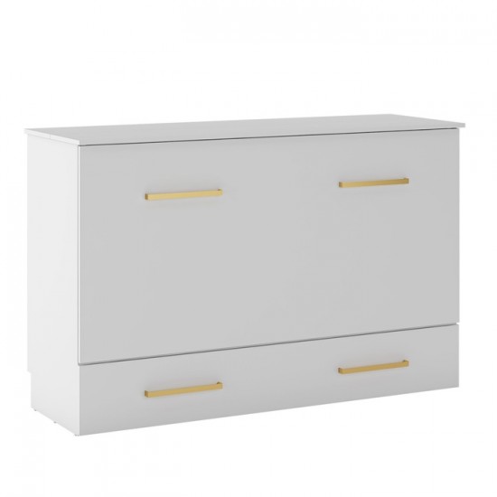 Lit Cabinet Queen Triade avec matelas (Blanc) C6011.92.UK+MATQ1.8D