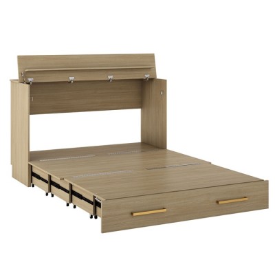 Lit Cabinet Queen Triade avec matelas (Beauté Naturelle) C60581.92.UK+MATQ1.8D 