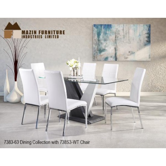 Ensemble table et six chaises Modern