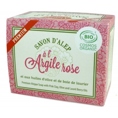 Savon d'Alep Premium Bio 125g - Argile Rose
