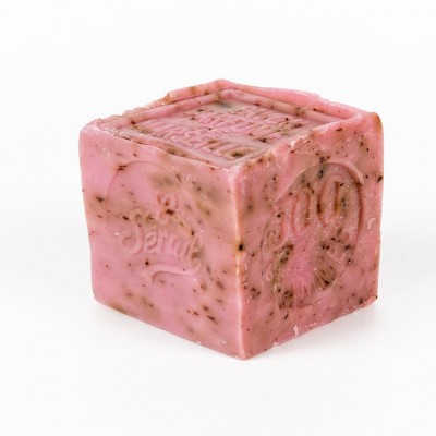 Cube de savon de Marseille 300g - Pétales de rose...