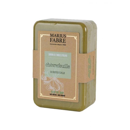 Barre de Savon de Marseille à l'huile d'olive 250g - Chèvrefeuille