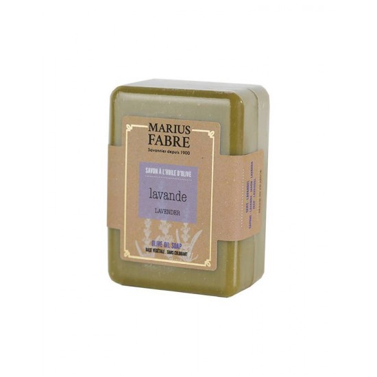 Barre de Savon de Marseille à l'huile d'olive 150g - Lavande