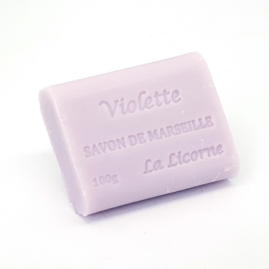 Barre de savon de Marseille 100g - Violette