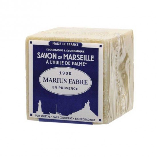Cube de savon de Marseille Beige 400g  - Marius Fabre