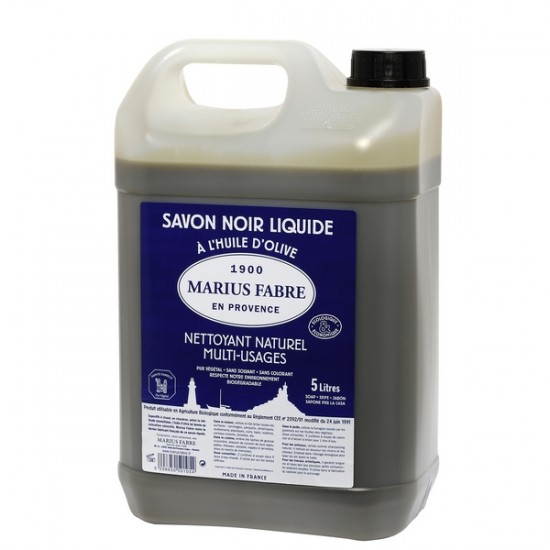 Savon Noir liquide à l'huile d'olive Concentré 5L - Marius Fabre