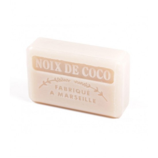 Savonnette Marseillaise au Beurre de karité Bio 125g - Noix de coco