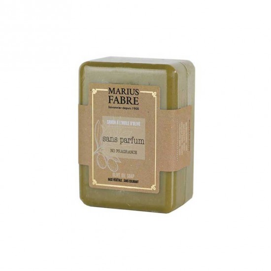 Barre de Savon de Marseille à l'huile d'olive 150g - Sans parfum