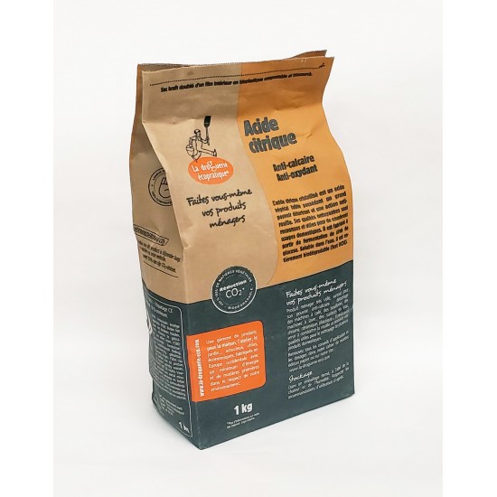 Acide Citrique 1kg Sac kraft