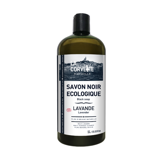 Savon Noir liquide 1L Lavande - La Corvette