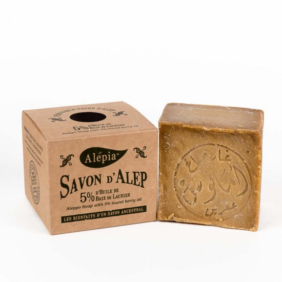 Savon d'Alep Naturel 190g - 5% Huile de Laurier