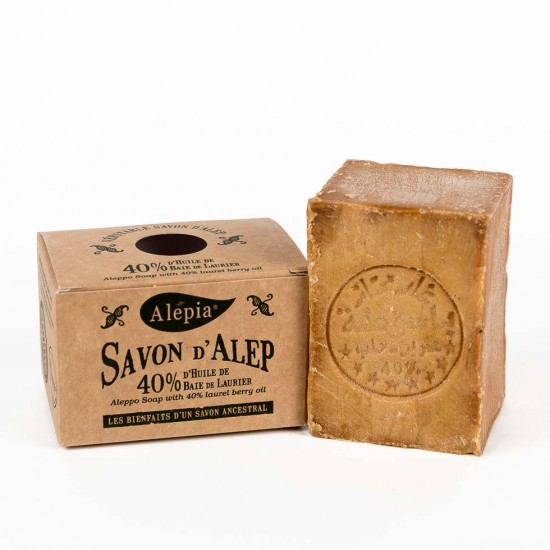 Savon d'Alep de SYRIE 200g - 40% Huile de Laurier