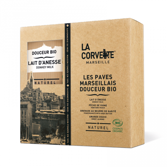 Coffret Savon Douceur Bio 4x100g - La Corvette